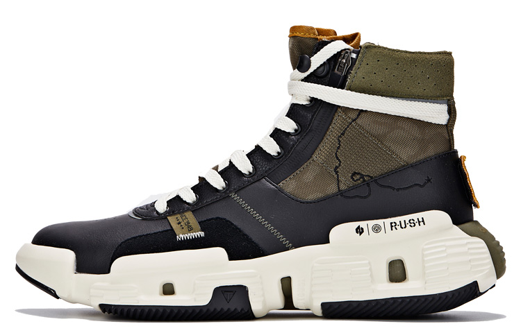 361° High-Top Sport Casual Shoes 'White Green' 671941107B-1