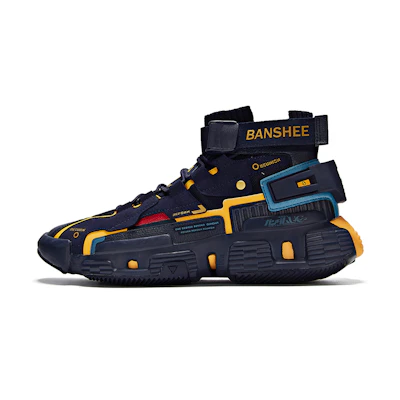 361° High-Top Casual Sneaker 'Black Shadow Blue'