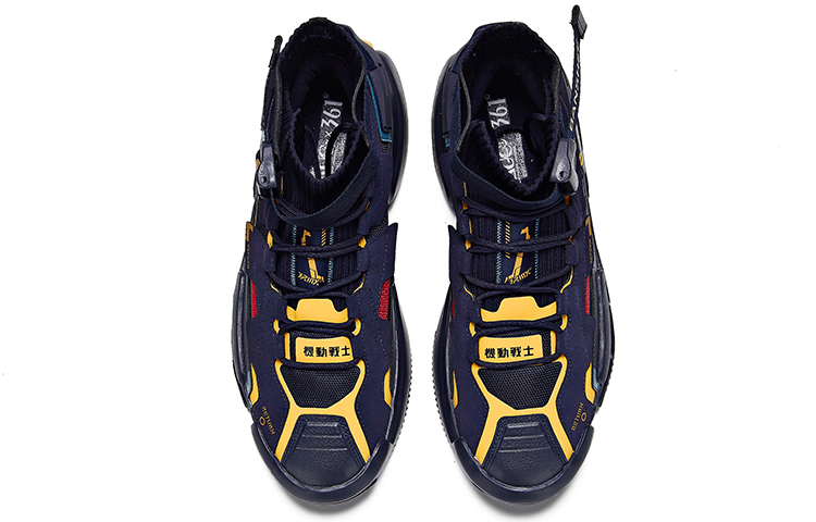 361° High-Top Casual Sneaker 'Black Shadow Blue' 圖 5