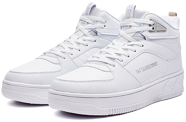 361° High-Top Skateboarding Sneaker 'White Grey' 672146609B-5 Shop 361° High-Top Skateboarding Sneaker 'White Grey' 672146609B-5
