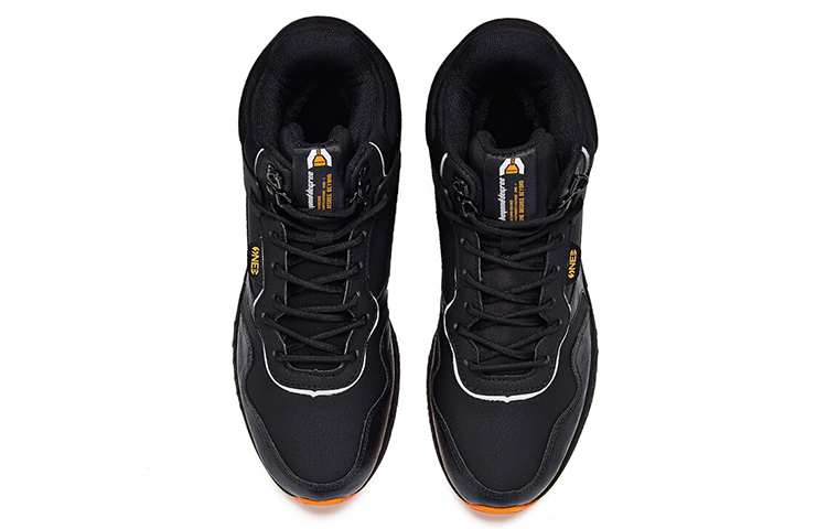 Lookbook 361°ハイカットスニーカー 黒/オレンジ 571946732B-4