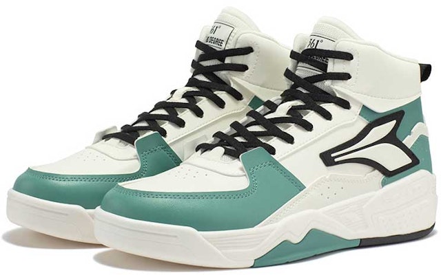 361° High-Top Sneaker 'White & Cyan' 672236601-8 Lookbook 361° High-Top Sneaker 'White & Cyan' 672236601-8