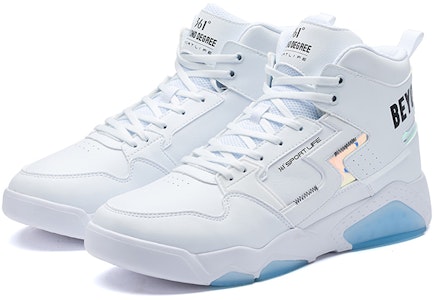 361° 加絨 包覆性保暖防滑 高筒 球鞋 白藍 Order 361° 加絨 包覆性保暖防滑 高筒 球鞋 白藍