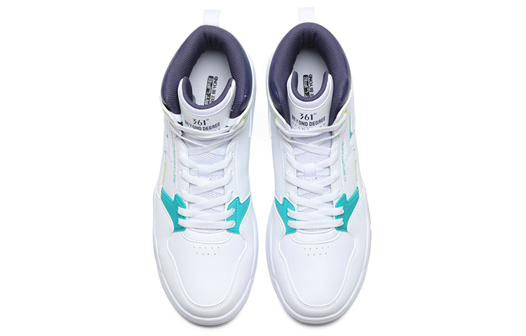 Order 361° ハイカットスニーカー 白/緑 672036615-5