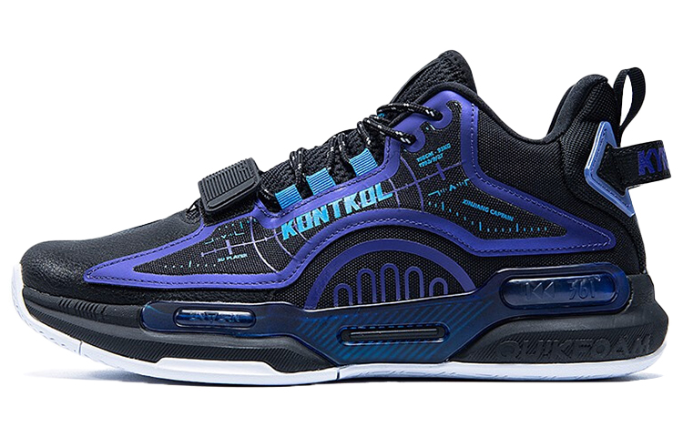 361° Kelvin Black 'Mid-Top Black Purple' 572041111-3