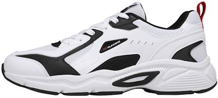 361° Lightweight Breathable Shock-Absorbing Sneakers 'White Black' 672122213F-1 361° Lightweight Breathable Shock-Absorbing Sneakers 'White Black' 672122213F-1