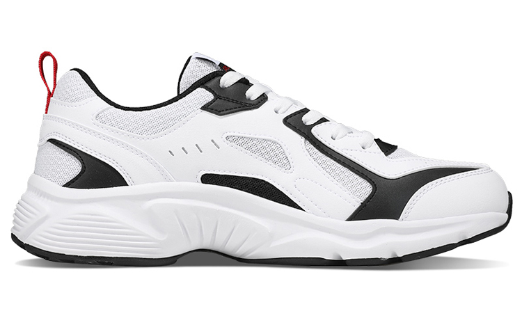 Order Kasut Sneaker 361° Ringan dan Bernafas Menyerap Kejut 'Putih Hitam' 672122213F-1