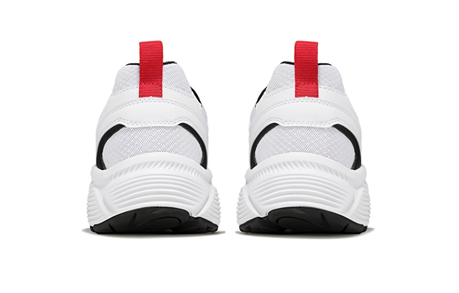 Shop Kasut Sneaker 361° Ringan dan Bernafas Menyerap Kejut 'Putih Hitam' 672122213F-1