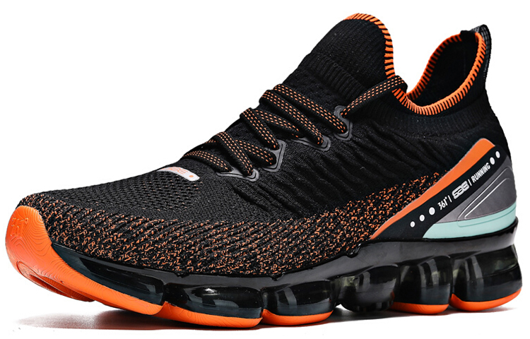 Order 361° Lightweight Cushioned Low-Top Running Shoe 'Black Orange' 672012240-4