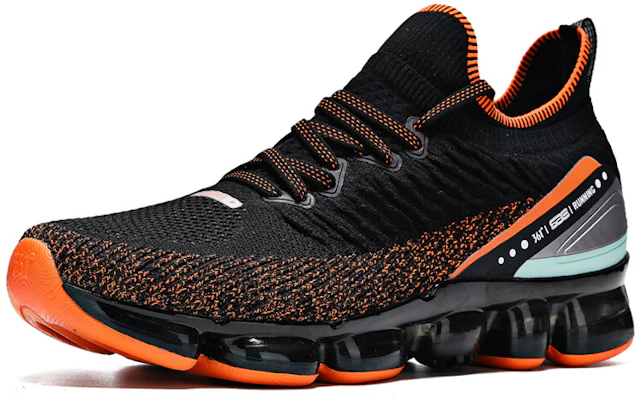 361° Lightweight Cushioned Low-Top Running Shoe 'Black Orange' 672012240-4 Order 361° Lightweight Cushioned Low-Top Running Shoe 'Black Orange' 672012240-4