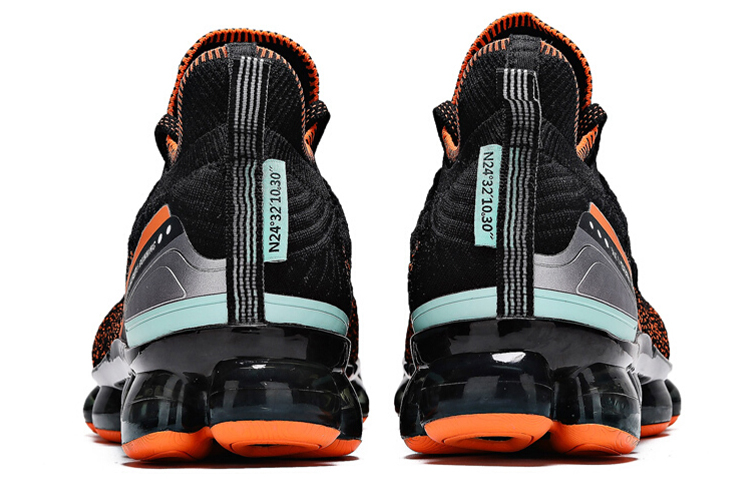Shop 361° Lightweight Cushioned Low-Top Running Shoe 'Black Orange' 672012240-4