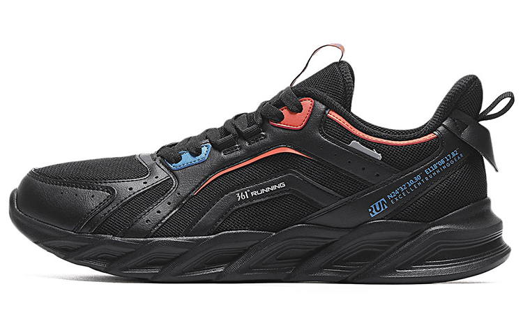 361° Lightweight Running Shoes 'Black Red' 672032241-4