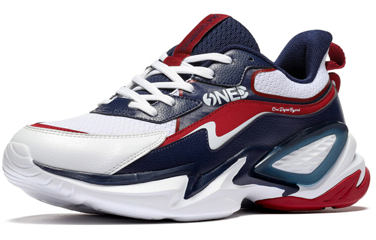 Order 361° NFO科技 靈眸 潮流時尚復古運動鞋 紅白藍