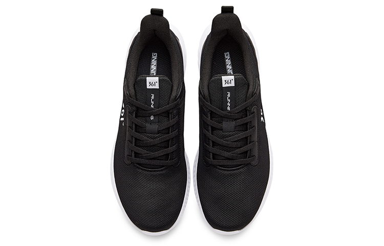 Shop 361° Low-Top Running Shoes 'Black White' 672122231F-3