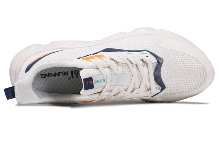 Lookbook 361° 통기성 화이트 로우탑 스니커즈 (361° Breathable White Low-top Sneakers) 672122226F-1