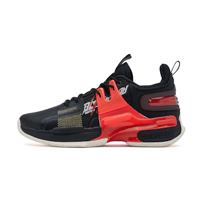 361° Low 'Black Red' Basketball Shoes 'Restrained 2'