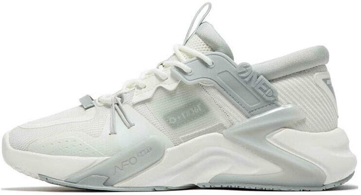 361° 浩瀚 減震耐磨防滑 低幫 老爹鞋 男款 白灰 Buy 361° 浩瀚 減震耐磨防滑 低幫 老爹鞋 男款 白灰