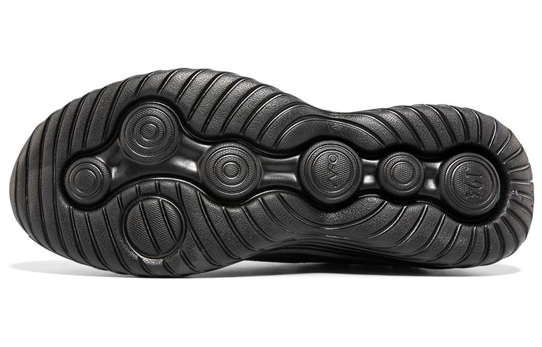 Shop 361° 休閒皮面 運動舒適 耐磨防滑 低幫 跑步鞋 男款 黑色