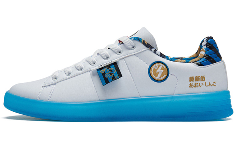 361° Low Top 'White Blue Rainbow Sole' 672126612-3