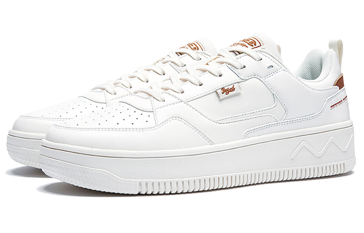 Order 361° 繫彈科技 舒適軟底 低筒 滑板鞋 男款 白棕