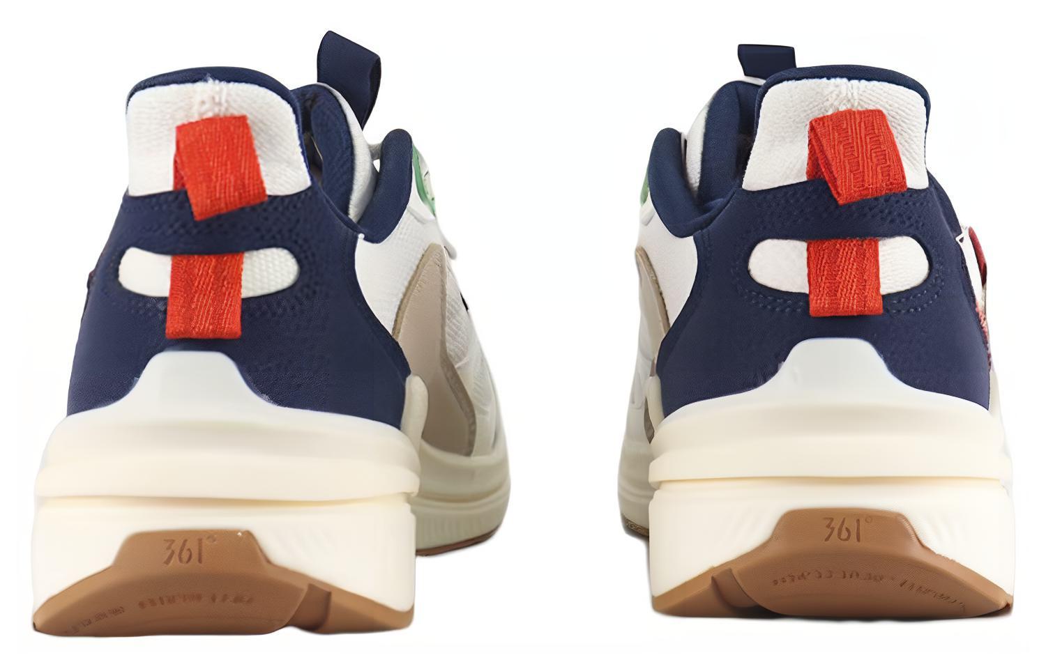 Shop 361° 潮流休閒 防滑耐磨 低筒 運動休閒鞋 白褐