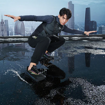 361° 雨屏 加毛舒適耐磨 保暖 低筒 跑步鞋 男款 曜石黑 Details for 361° 雨屏 加毛舒適耐磨 保暖 低筒 跑步鞋 男款 曜石黑