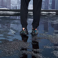 Cheap 361° 雨屏 加毛舒適耐磨 保暖 低筒 跑步鞋 男款 曜石黑