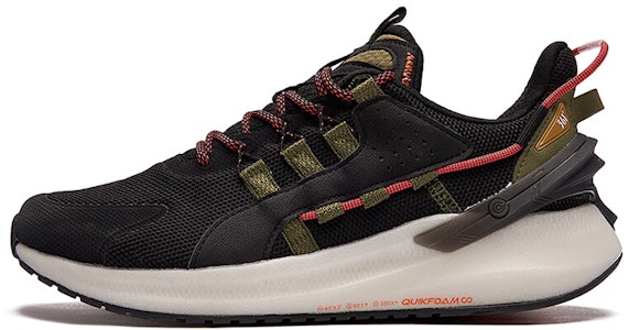 361°ローカット ランニングシューズ (黒/緑) 672032223F-3 Buy 361°ローカット ランニングシューズ (黒/緑) 672032223F-3