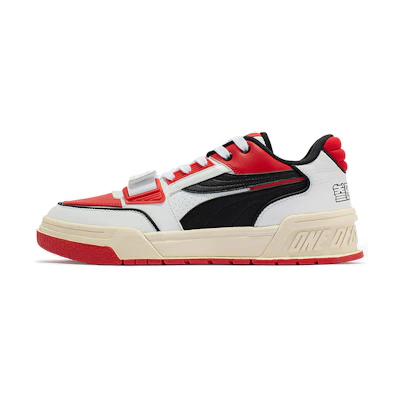 361° Low-Top Skateboard 'White Black Red'