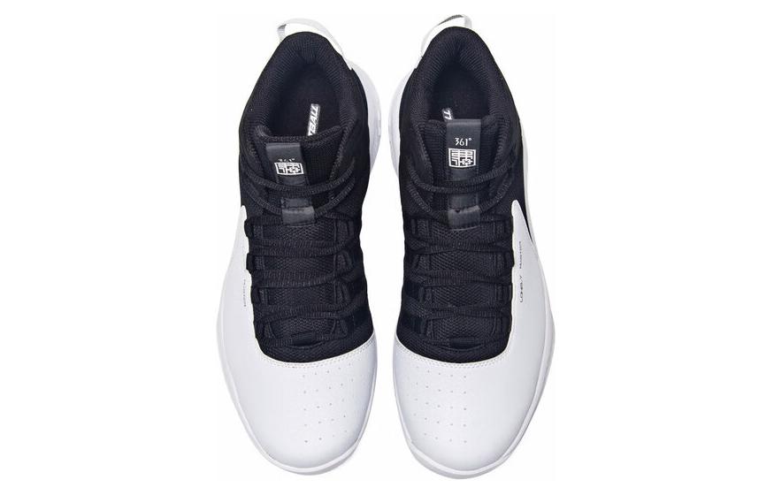 Lookbook 361° Mid-Top Basketball Sneakers 'Black White' 671831107-3