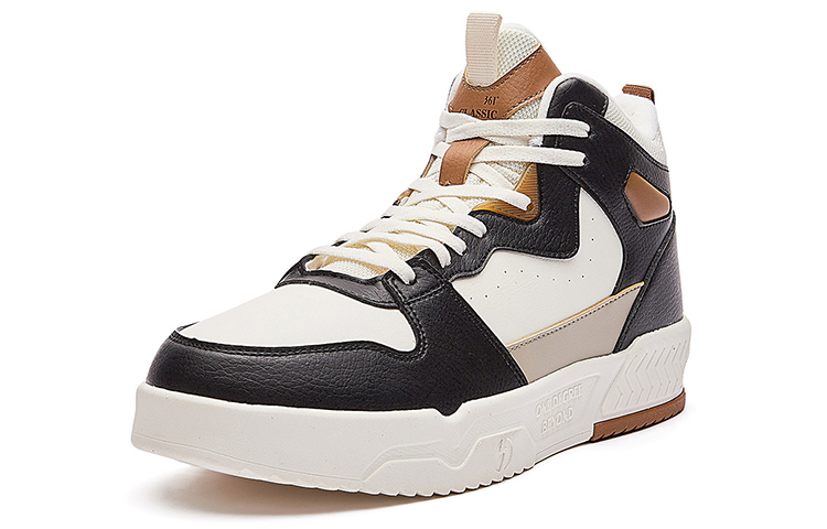 Lookbook 361° Mid-Top Casual Sneaker 'White Black' 672146613B-7