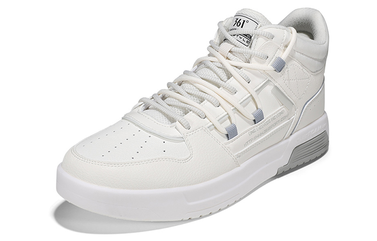 Order 361° 皮質 透氣 中筒 板鞋 男款 羽毛白