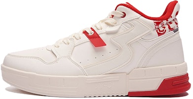 361° Mid-Top Skateboard Sneakers 'White Red' 572046608-1 361° Mid-Top Skateboard Sneakers 'White Red' 572046608-1