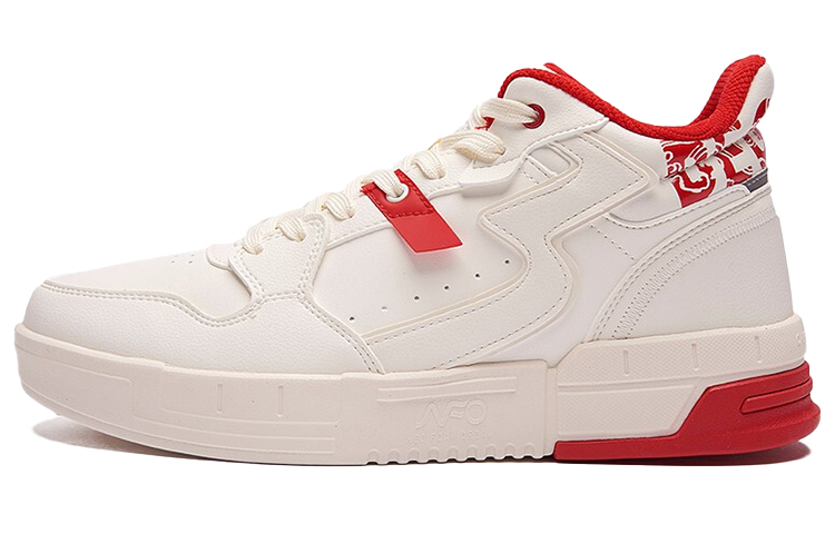 361° Mid-Top Skateboard Sneakers 'White Red' 572046608-1