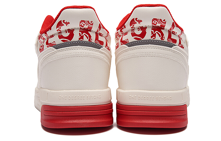 Lookbook 361° 時尚中筒板鞋 男款 白紅