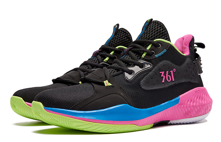 Order 361° 耐磨減震 中幫運動休閒鞋 黑粉