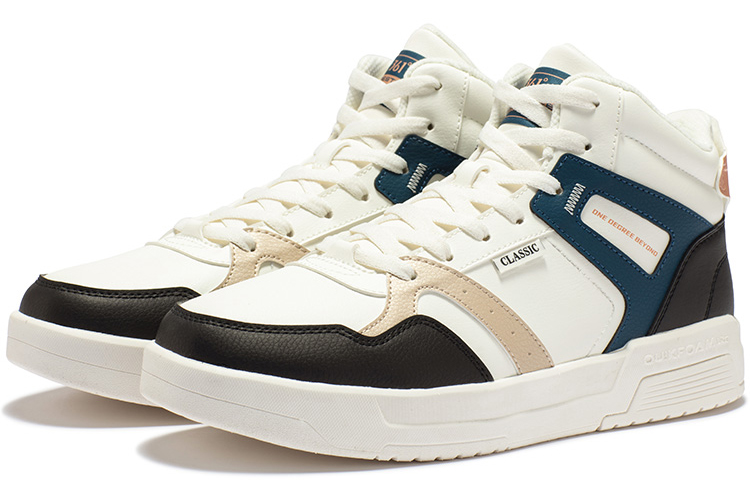Lookbook 361° Mid Top Skateboard Sneakers 'White Blue' 672246601F-2