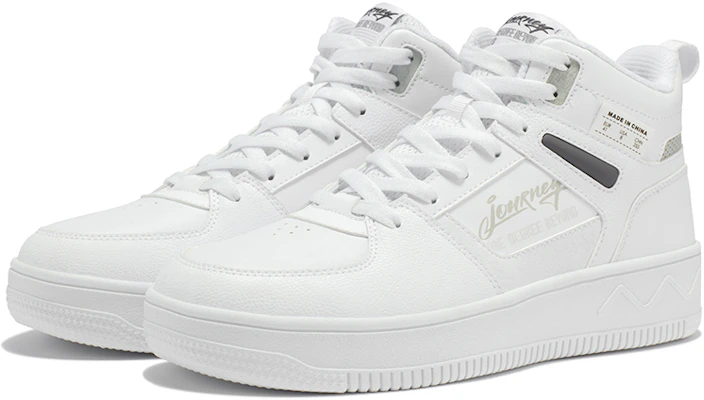 361° Mid Top Sneaker 'White Grey' 672236606F-1 Lookbook 361° Mid Top Sneaker 'White Grey' 672236606F-1