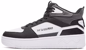 361° Mid-Top Sneakers 'White Black' 672146609B-7 361° Mid-Top Sneakers 'White Black' 672146609B-7