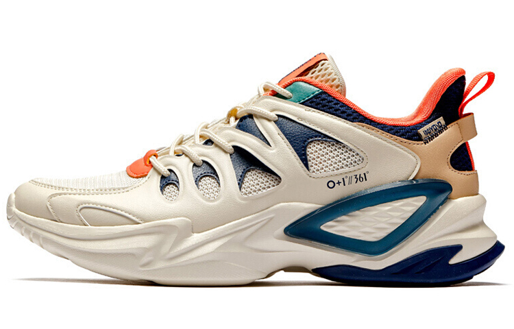 Buy 361° NFO 靈眸 舒適緩震 透氣 低筒 運動休閒鞋 男款 奶油色