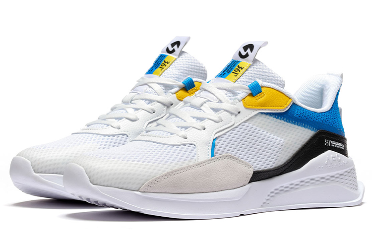 Order 361° NFO 防滑透氣 低幫 休閒跑步鞋 男款 白藍