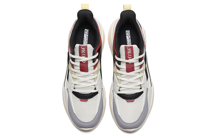 Order 361° NFO科技 潮流低筒老爹鞋 白黑