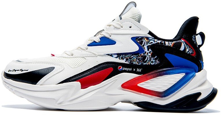 361° 百事PEPSI聯名 NFO科技 潮流百搭 減震運動休閒鞋 白黑 Buy 361° 百事PEPSI聯名 NFO科技 潮流百搭 減震運動休閒鞋 白黑