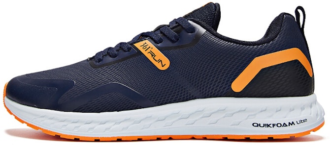 361° Q彈科技 皮革面 低筒 跑步鞋 男款 藍橙 Buy 361° Q彈科技 皮革面 低筒 跑步鞋 男款 藍橙