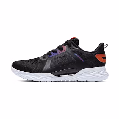 361° QU!K Light Breathable Running Shoes 'Black Orange'