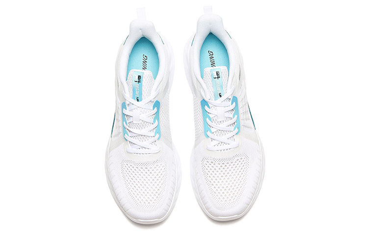 Order 361° QU!Kライト 通気ランシュー (白/青) 572024413-1