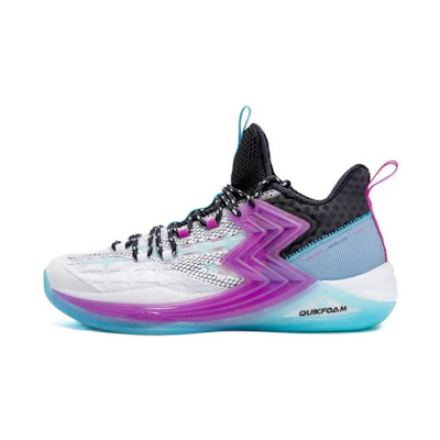 361° Quick Foam Basketball Sneaker 'White Purple Blue'