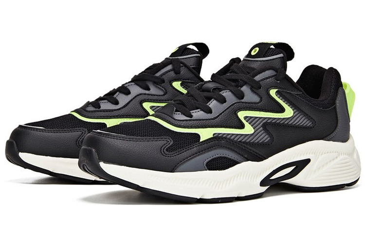 Order 361° Retro Bernafas Low 'Hitam Hijau' 571936764-5