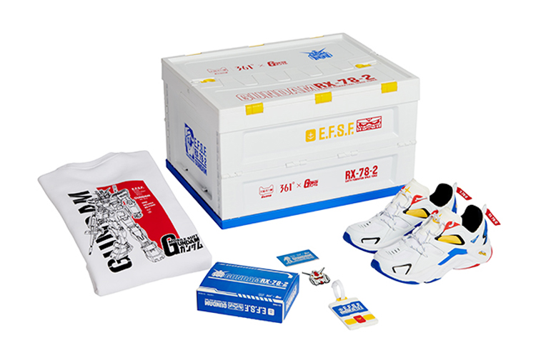 361° Retro Casual Running Shoes Custom Gift Box 'White Blue Yellow' N6000036