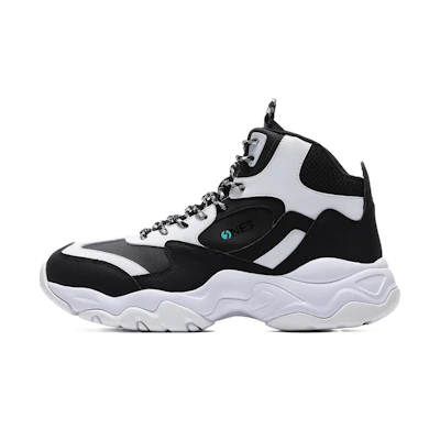 361° Retro High-Top Dad Shoes 'Black White'